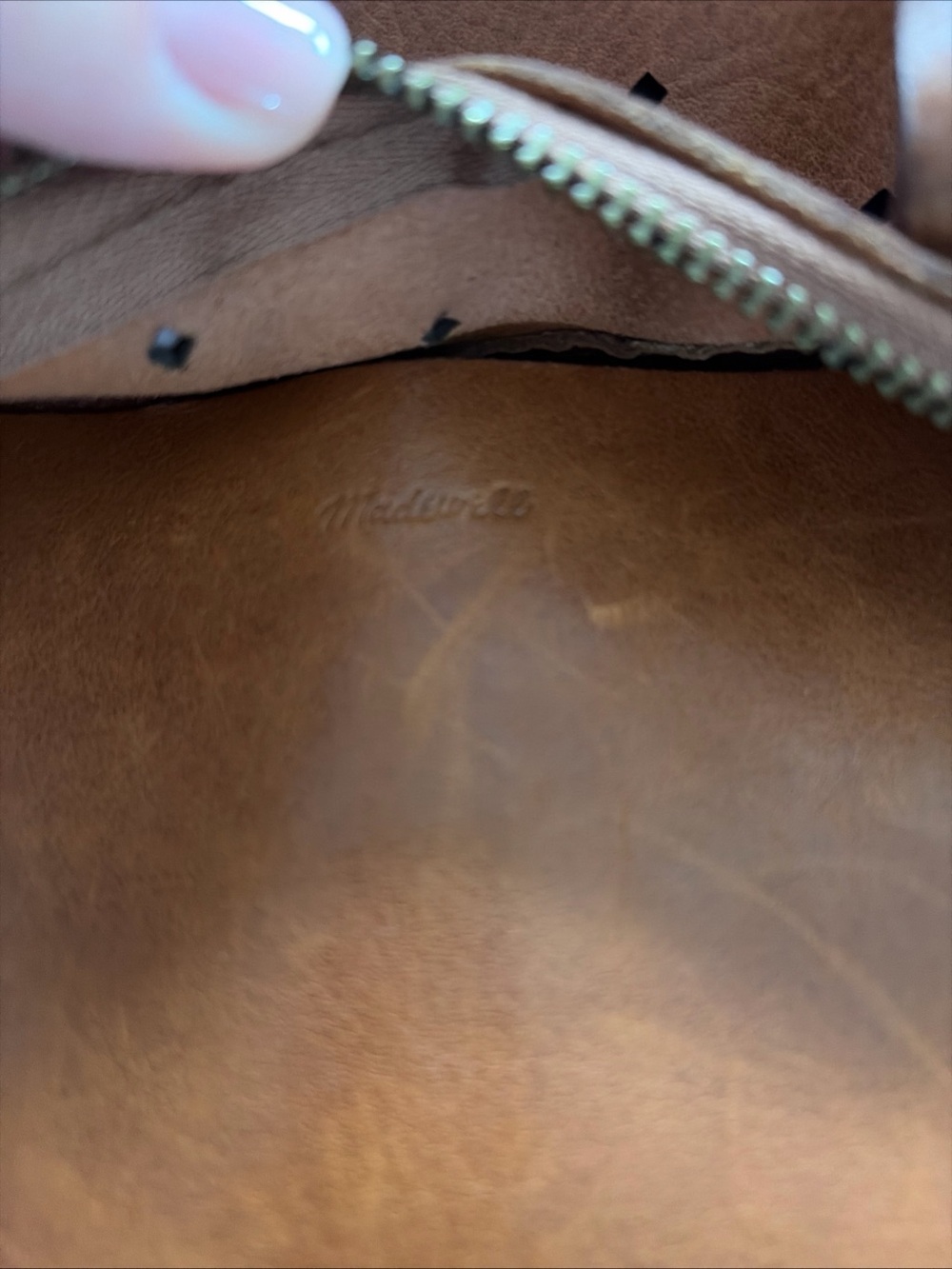 Madewell Perforated Leather Convertible Tote in Cognac - Picture 4 of 7